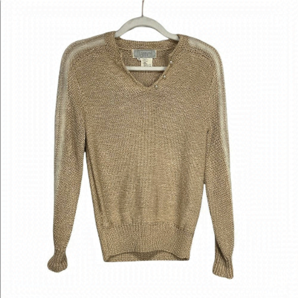 𝅺NANNEL Vintage Angora Blend Handknit Sweater
